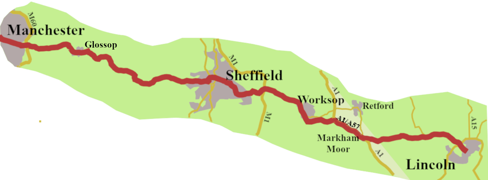 A57 History Part 2: Manchester to Lincoln
